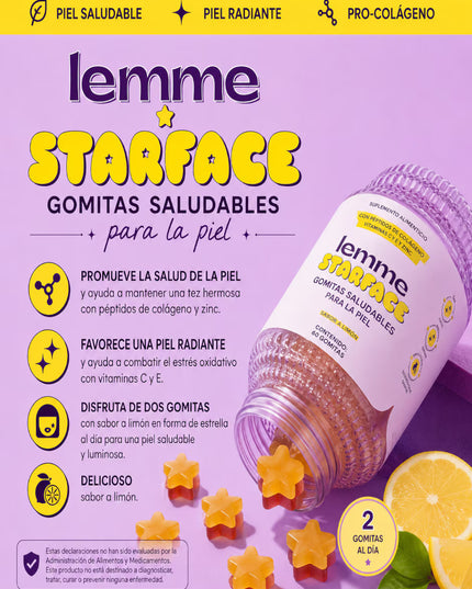 Lemme Starface Healthy Skin Gummies