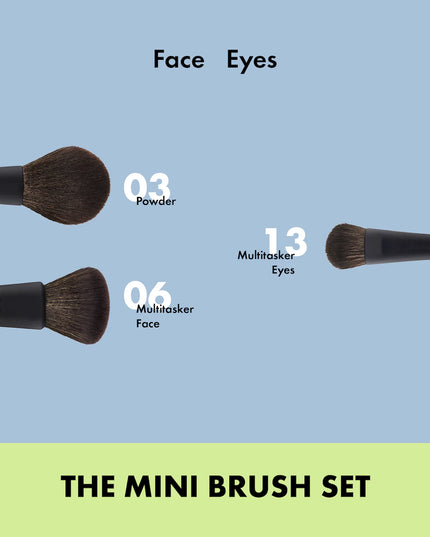 Mini Face and Eye Brush Set