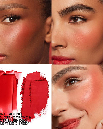 She Left Me On Red - Major Headlines Double-Take créme & Podwer Blush Duo