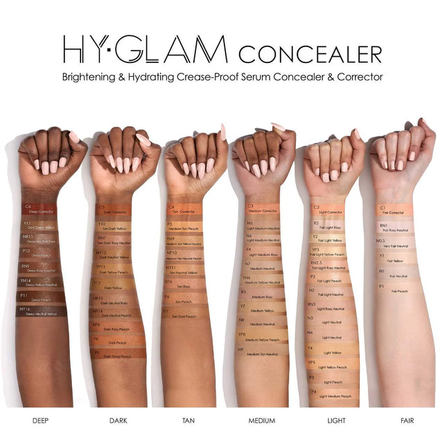 Hy-Glam Brightening & Hydrating Medium to Full Coverage Crease Proof Serum Concealer (Pre-order)