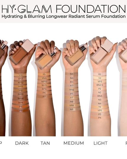 Hy-Glam Foundation Hydrating & Blurring Luminous Longwear Serum Foundation