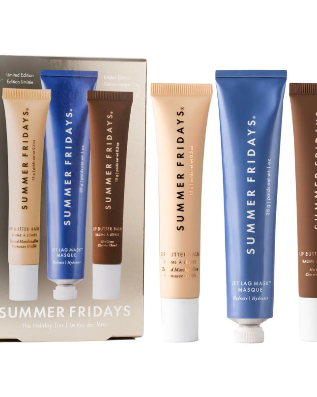 The Holiday Trio Set with Lip Butter Balm in Hot Cocoa & Toasted Marshmallow