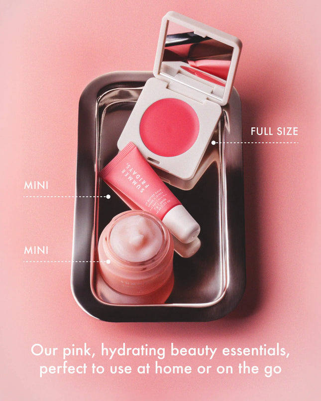 The Dewy Pink Set with mini Lip Butter Balm in Pink Sugar