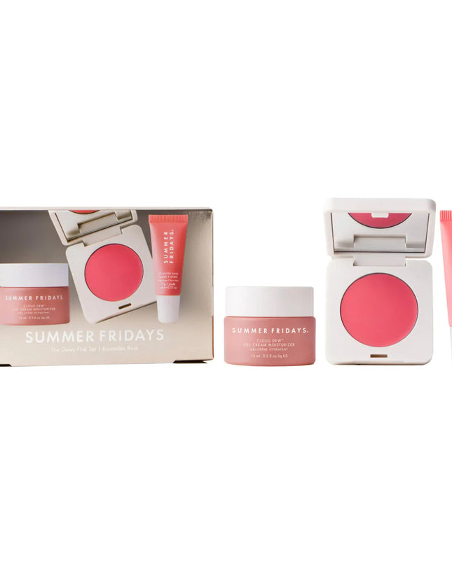 The Dewy Pink Set with mini Lip Butter Balm in Pink Sugar