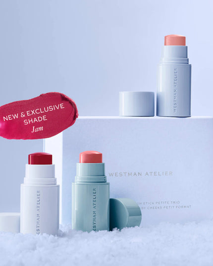 Mini Baby Cheeks Lip + Cheek Cream Blush Stick Trio Gift Set