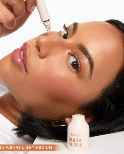 go with the faux freckle stamp