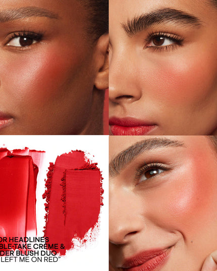 Mini Major Headlines Double-Take Crème & Powder Blush Duo
