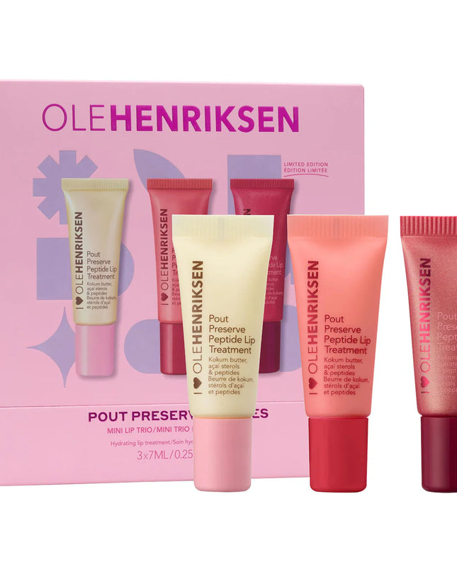 Pout Preserve Mini Hydrating Peptide Lip Trio Set