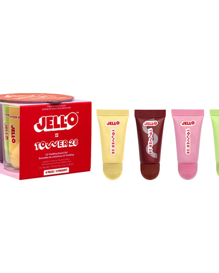 JELL-O™  X TOWER 28 Lil' Pudding Mini Lip Softie Gift Set